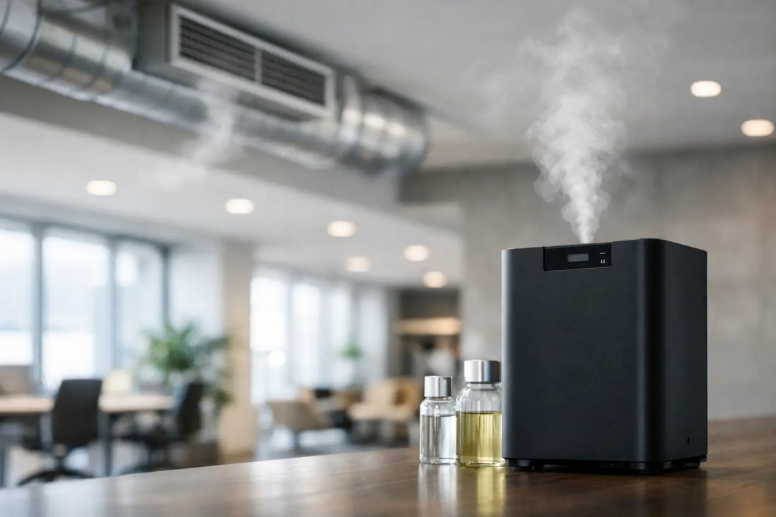 HVAC geur diffuser systeem voor grote ruimtes